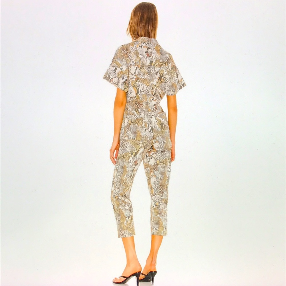 Enza Costa snake print cotton jumpsuit 0 - Picture 16 of 16